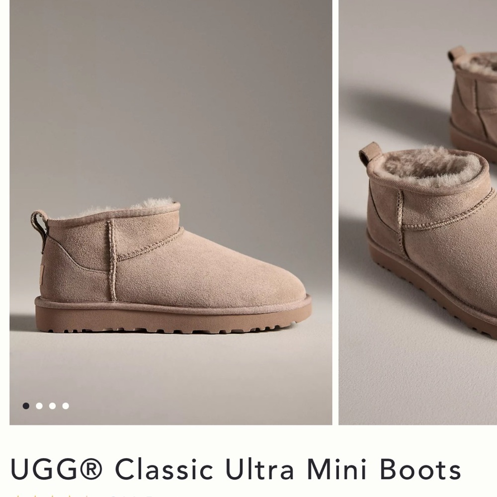 UGG Ultra Mini Boots in Light Brown. Only worn once.